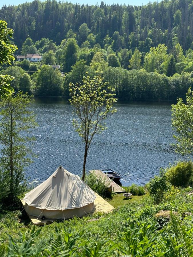 Glamping On Idyllic Lake, Paddle Boards & Rowboat Porsgrunn Kültér fotó