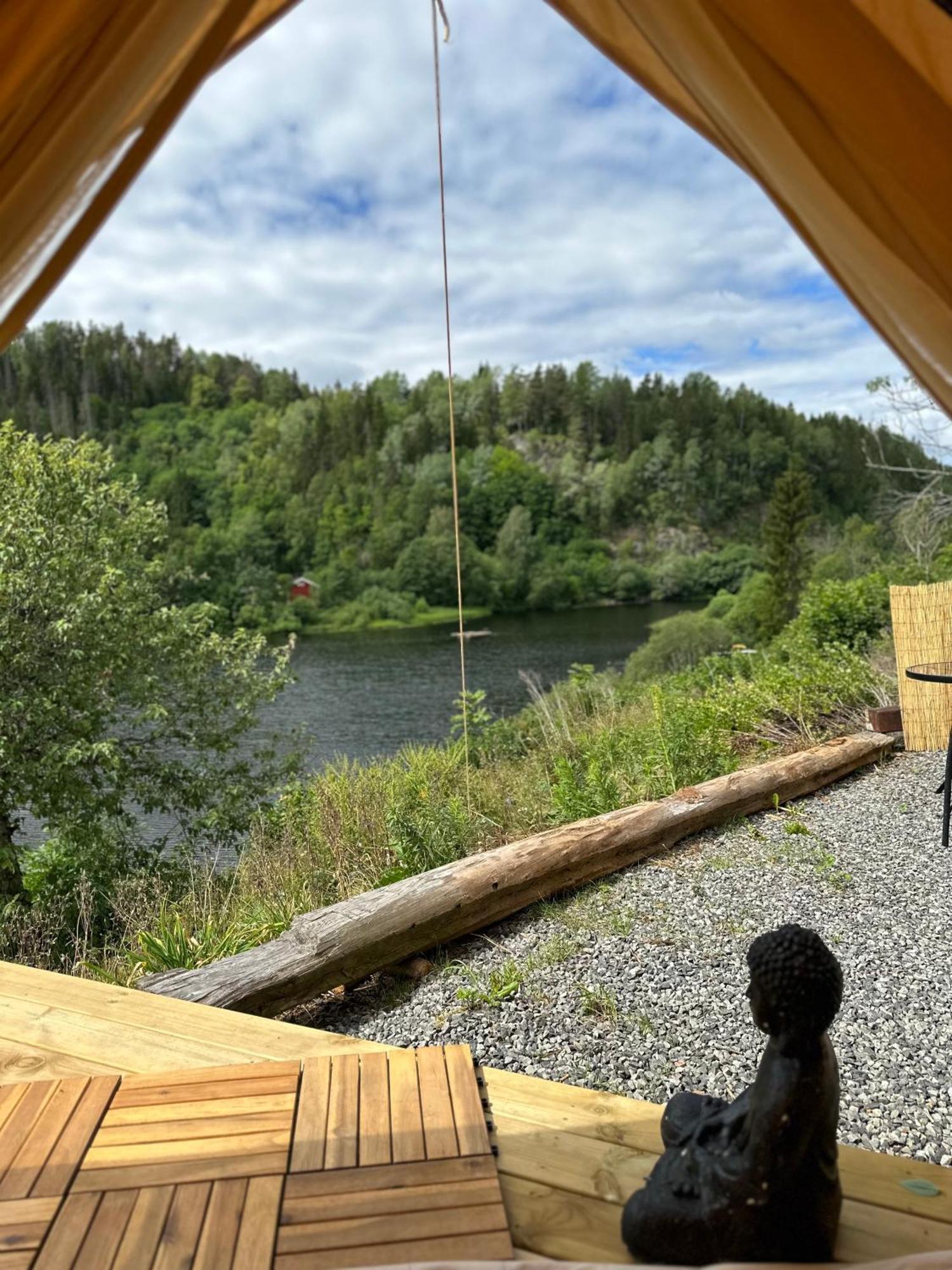 Glamping On Idyllic Lake, Paddle Boards & Rowboat Porsgrunn Kültér fotó